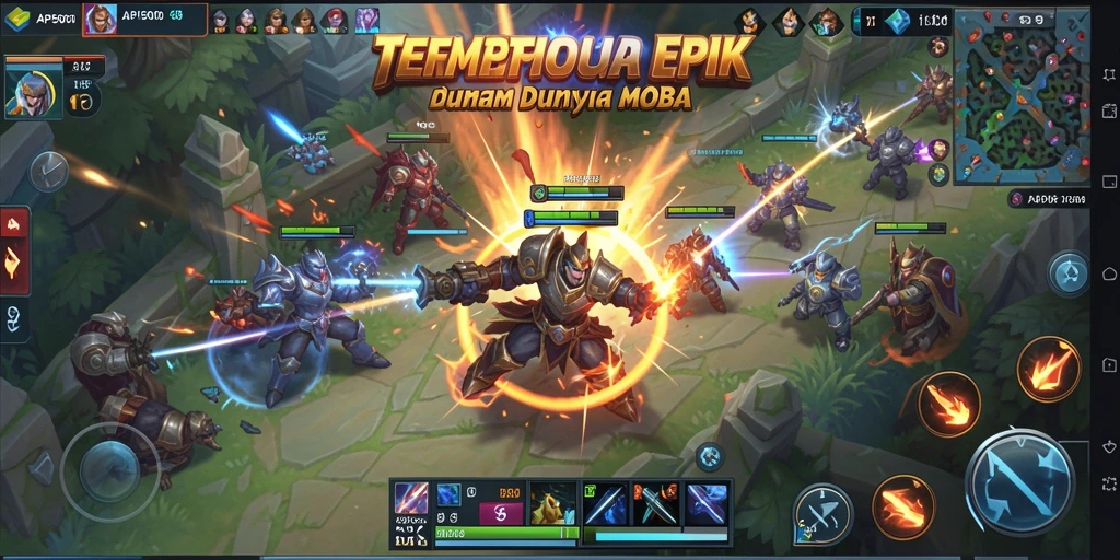 Tangkapan layar dari gameplay seru API5000 yang menggambarkan pertarungan tim.