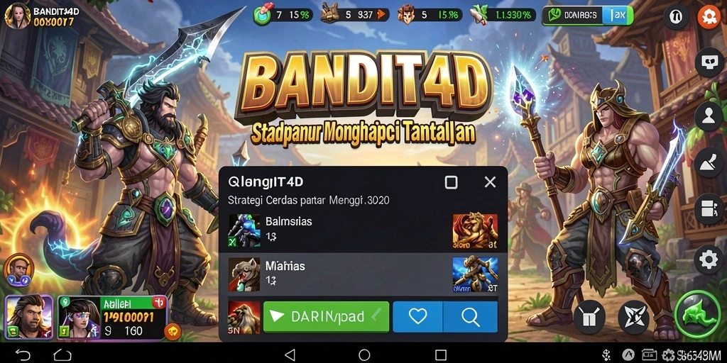 Tampilan gameplay menegangkan di BANDIT4D yang menuntut strategi cerdas.