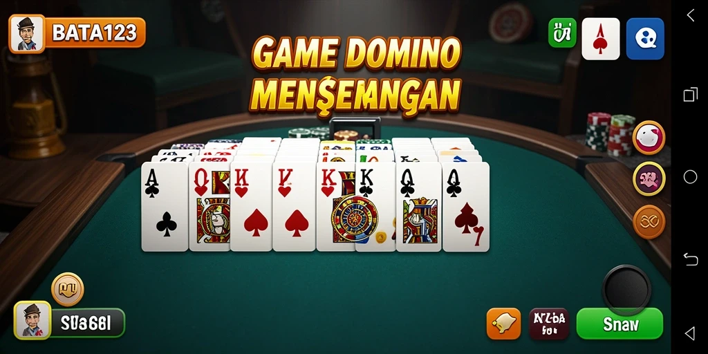 Screenshot game BATA123 menampilkan pemain yang sedang berkompetisi di meja domino.