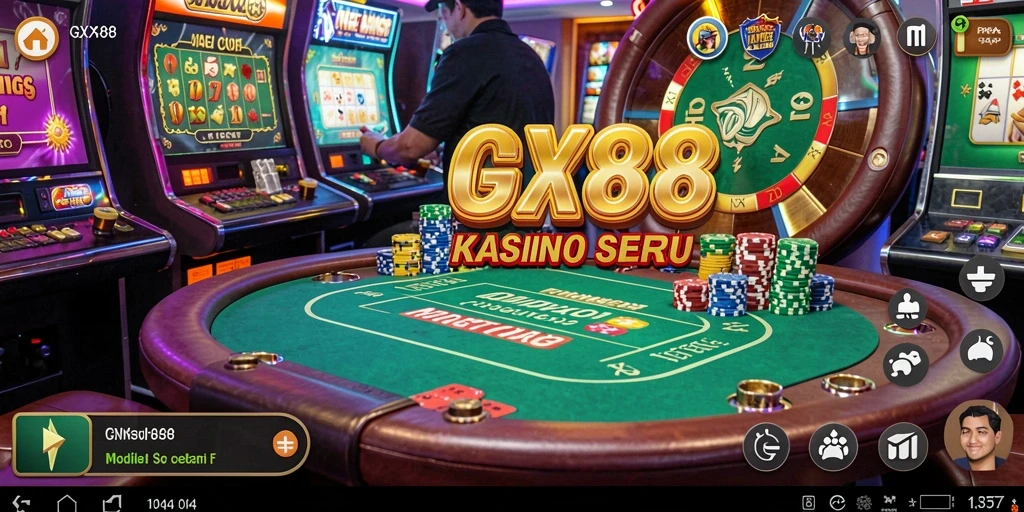 Tampilan atraktif dari gameplay Kasino GX88 yang mendebarkan.