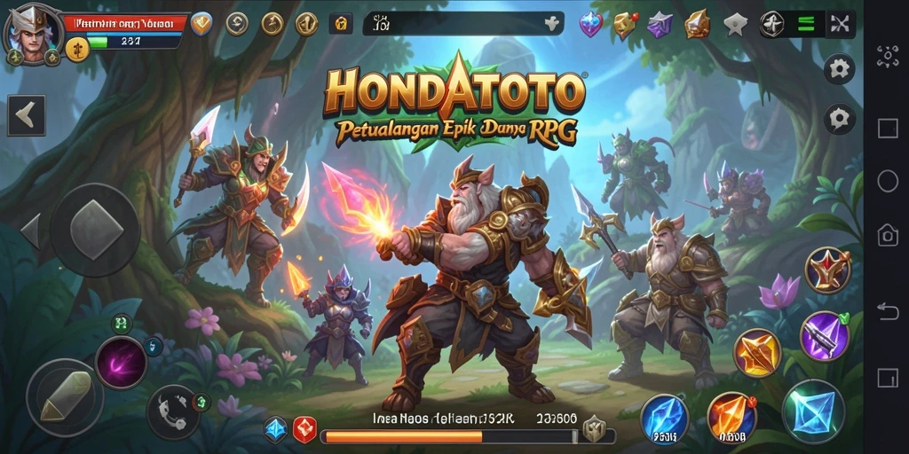 Tampilan gameplay HONDATOTO yang mendebarkan dan penuh aksi.