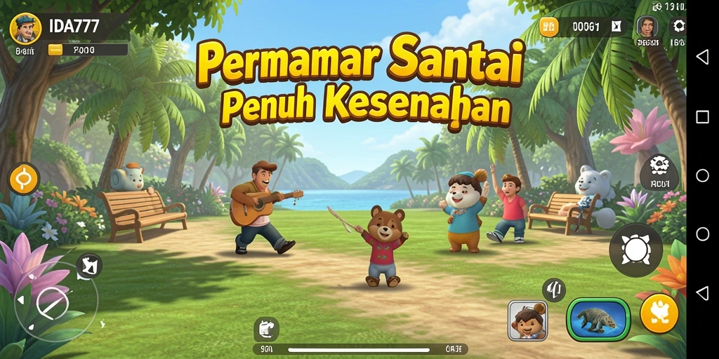 Tampilan gameplay seru dan penuh warna dari IDA777.