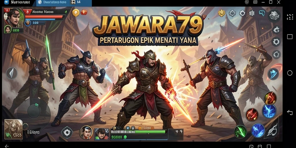 Tampilan gameplay seru dalam JAWARA79 dengan pertarungan mendebarkan.