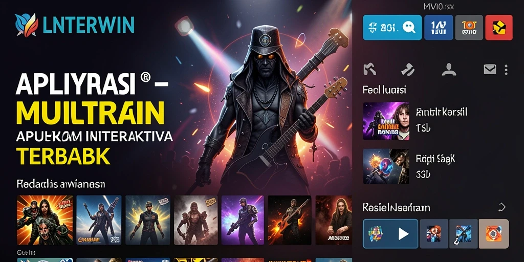 Tampilan gameplay LNTERWIN yang menarik dengan banyak pilihan lagu.