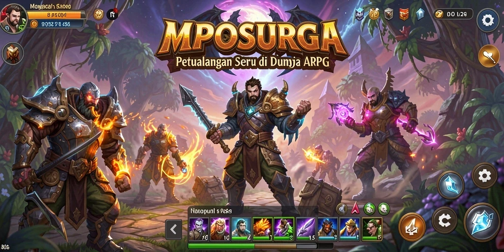 Tampilan gameplay seru di dunia petualangan MPOSURGA.