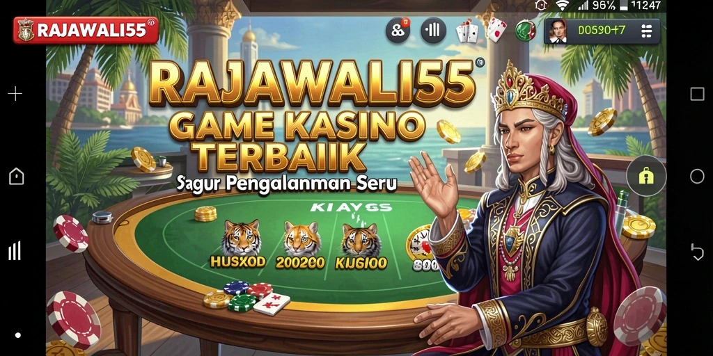 Tampilan gameplay seru dari aplikasi Kasino RAJAWALI55.