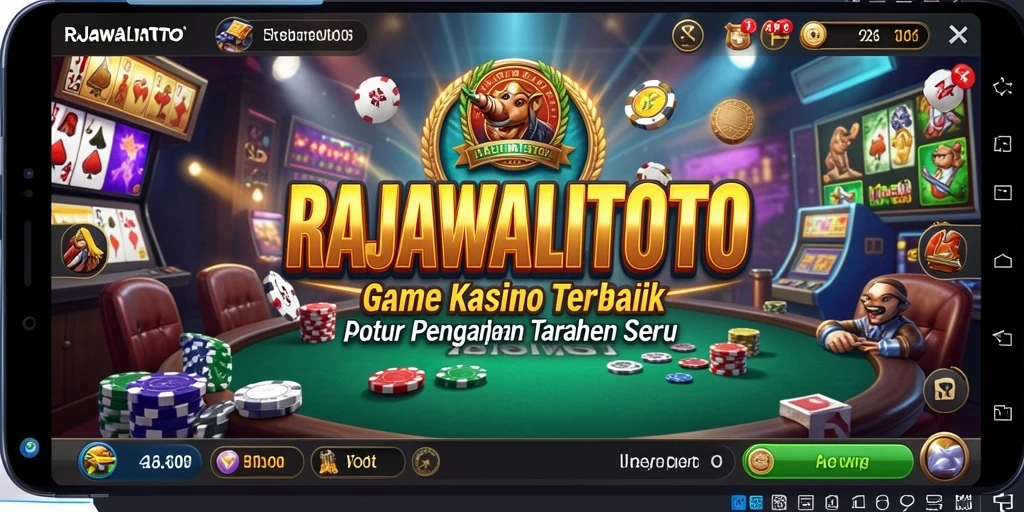 Screenshot utama RAJAWALITOTO dengan gameplay Kasino yang menarik.