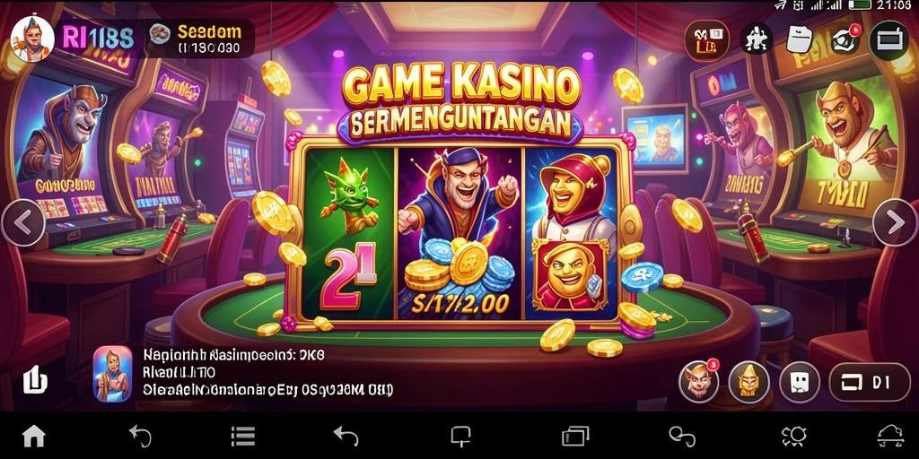 Screenshot gameplay RI188 menampilkan suasana Kasino yang realistis dan menarik.