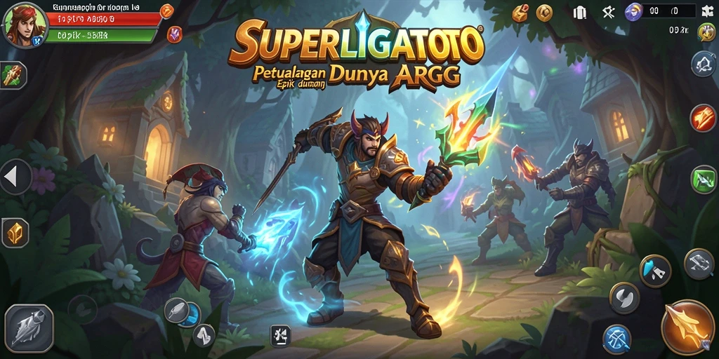 Gameplay menakjubkan dalam SUPERLIGATOTO yang penuh aksi dan petualangan.