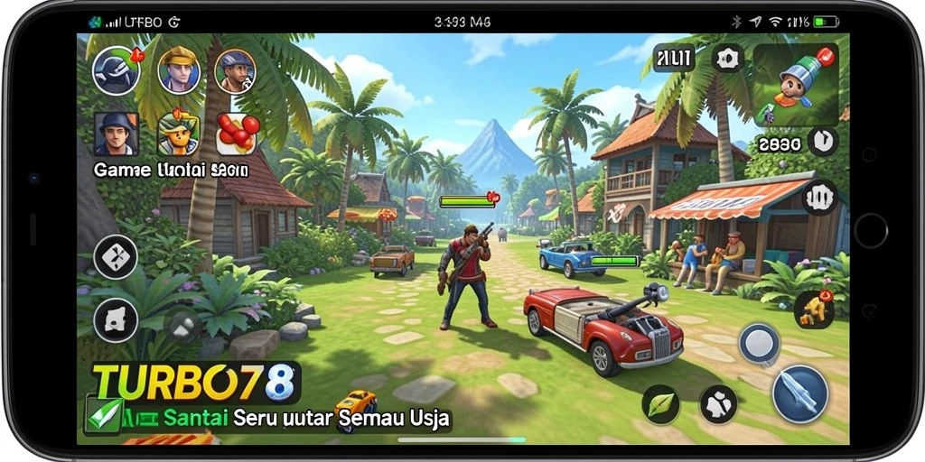 Tampilan menarik dari gameplay TURBO78 yang penuh warna dan kesenangan.